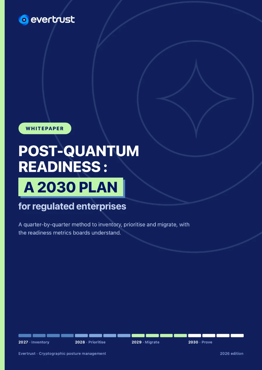 Post-quantum readiness: a 2030 plan for regulated enterprises